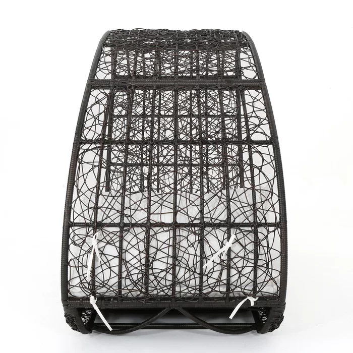 Lavina 91.25'' Wicker Outdoor Patio Canopy Daybed