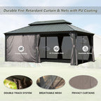 12' X 18' Hardtop Gazebo Outdoor Metal Gazebo