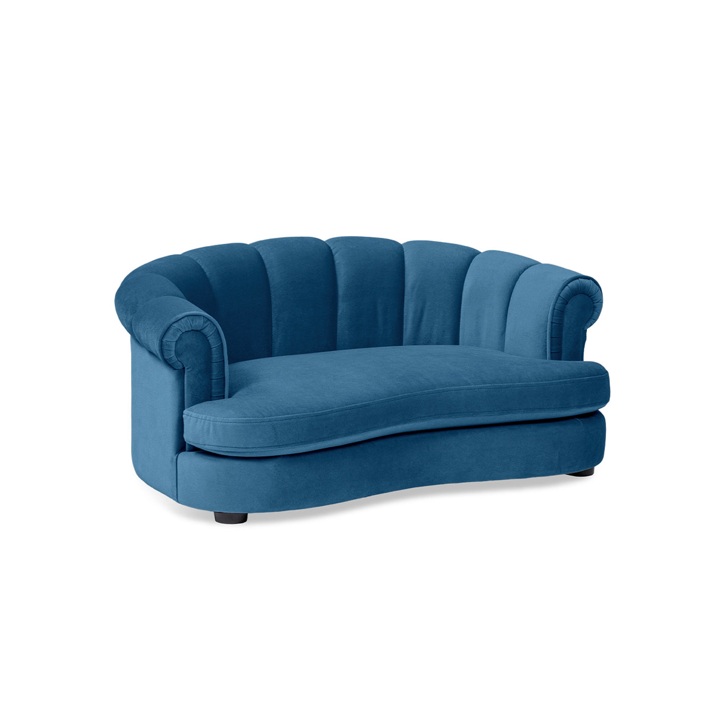 Halle 35.5" Rolled Arm Channel-Tufted Dog Sofa Bed