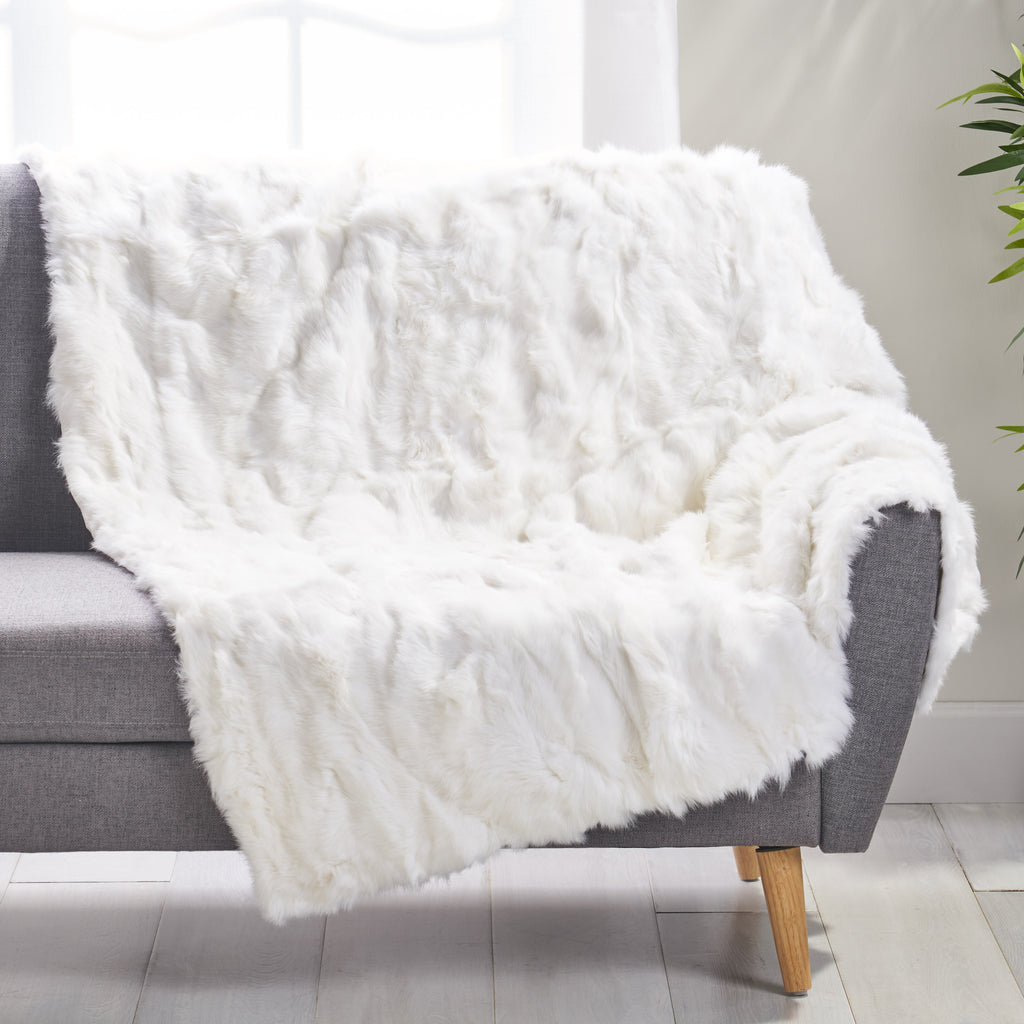 Faux Fur Throw Blanket