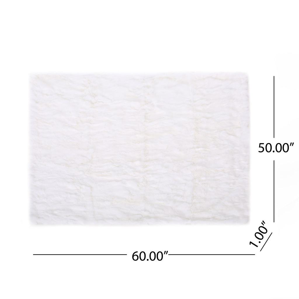 Faux Fur Throw Blanket