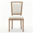Farmhouse Solid Wood Frame Dining Chairs with Cushioned