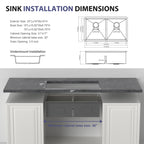 Double Bowl (50/50) Undermount Kitchen Sink