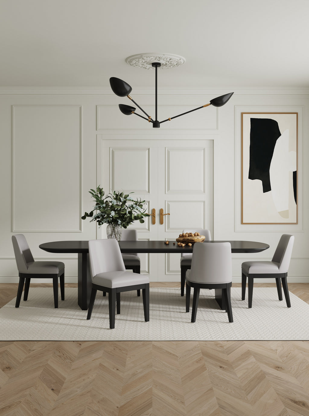 Gansevoort Wood Vegan Leather Dining Chair