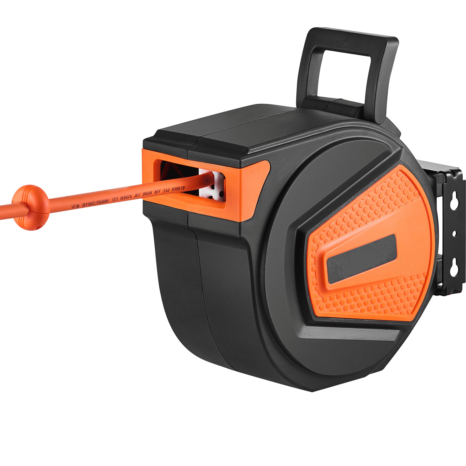 Retractable Air Hose Reel with 50 FT Hybrid Hose