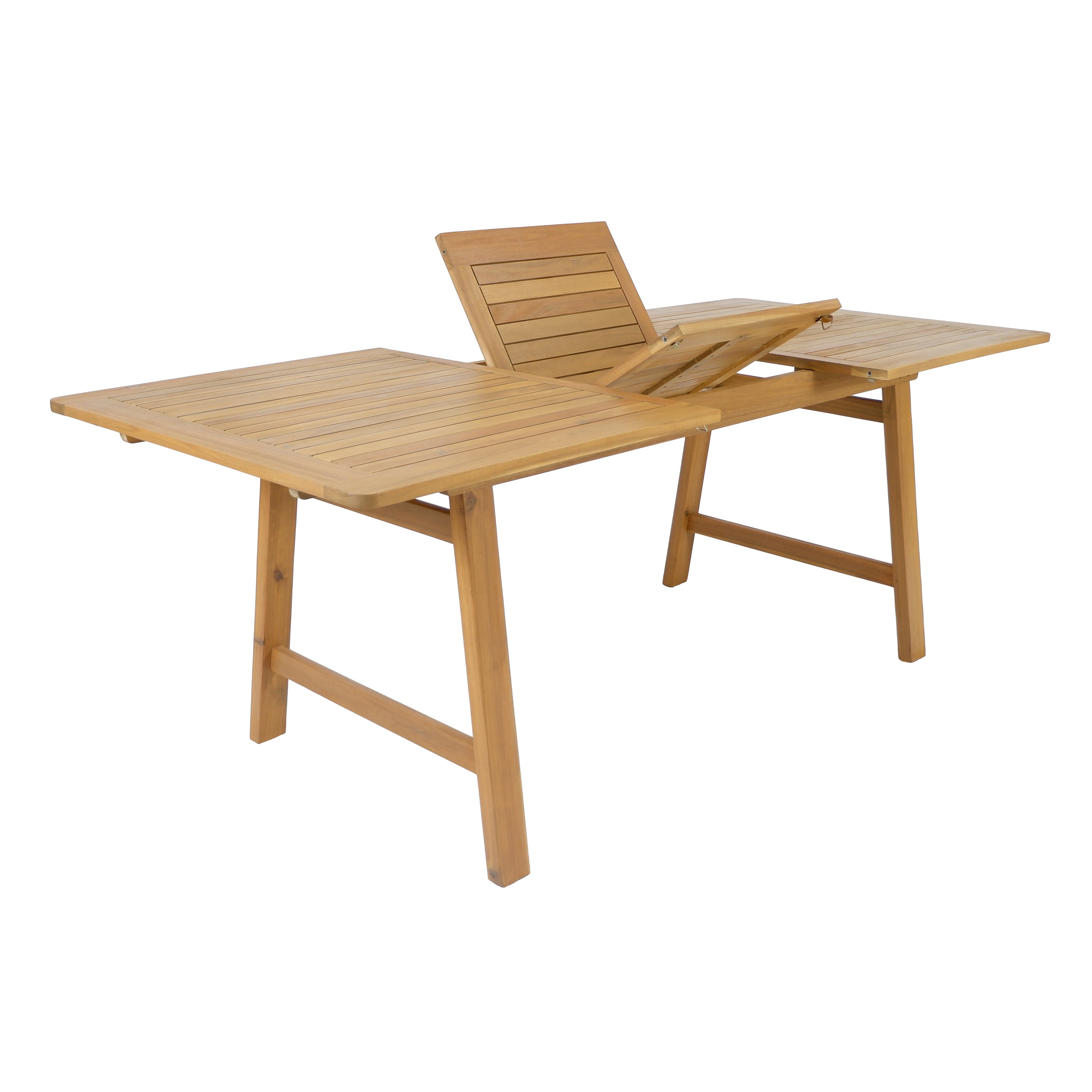 7-Piece Extendable Acacia Wood Outdoor Dining Set