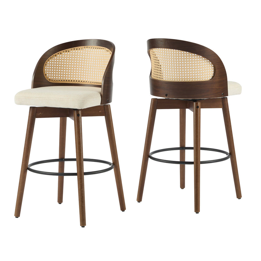 Como Indoor Wood Barstool