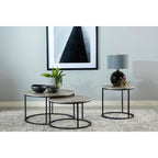 Grey and Gunmetal End Table