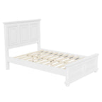 Traditional Town And Country Style Pinewood Vintage Tall Headboard Queen Bed Frame