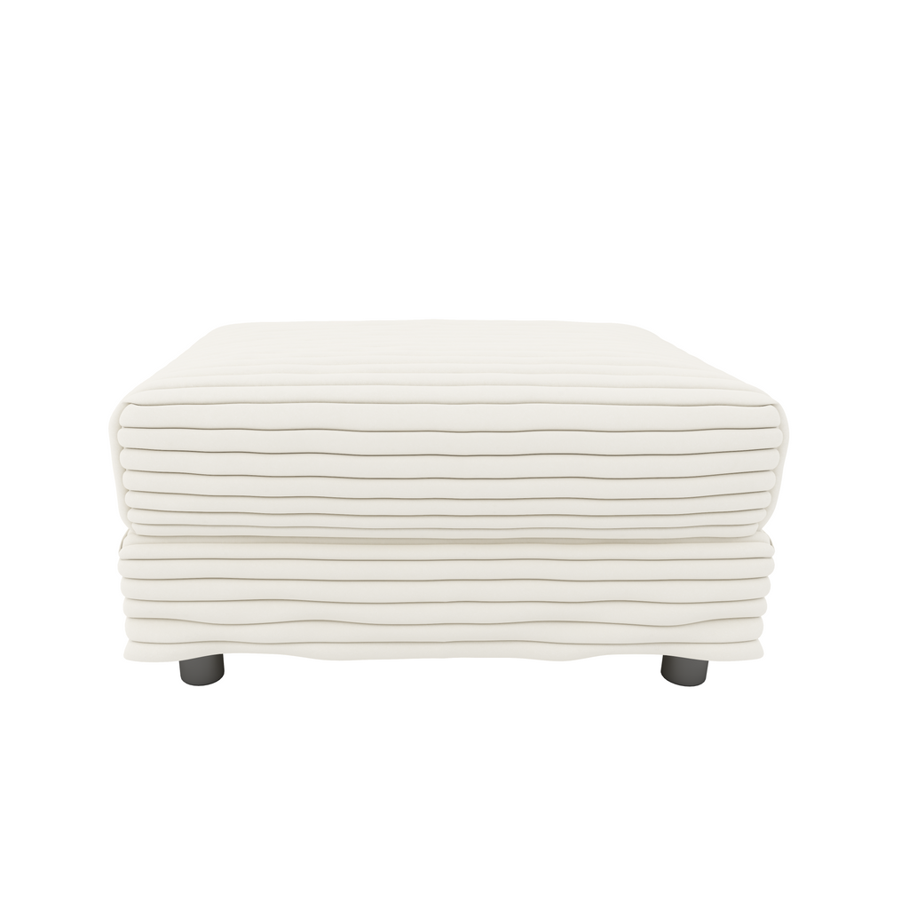 Plush Corduroy 4-Seat Sofa