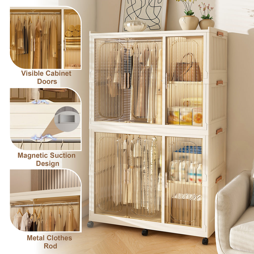 Portable Wardrobe Closet Storage Organizer