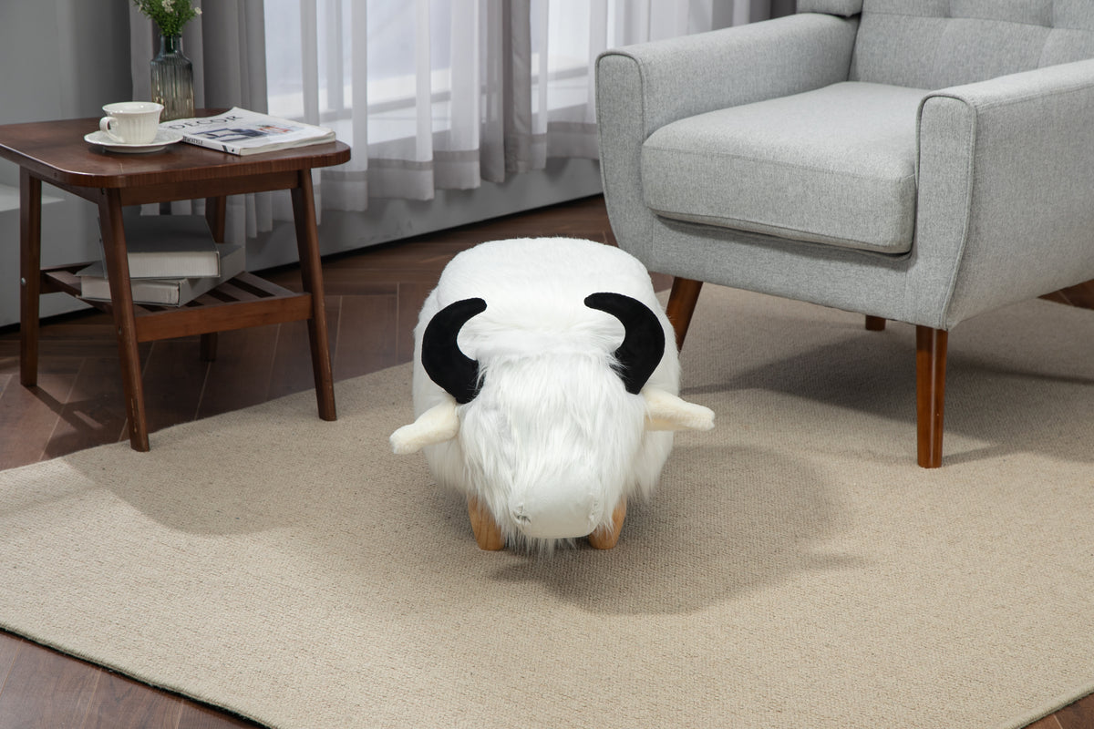 Harry the Buffalo Cow Storage Ottoman-