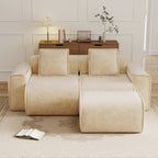 Streamlined Design Modular 2-Seat L Shape Sectional Sofa