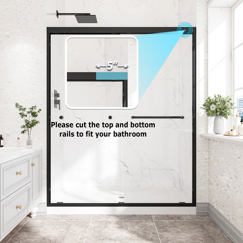 Premium 55"-60" W x 72" H Shower Door