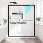 Premium 55"-60" W x 72" H Shower Door