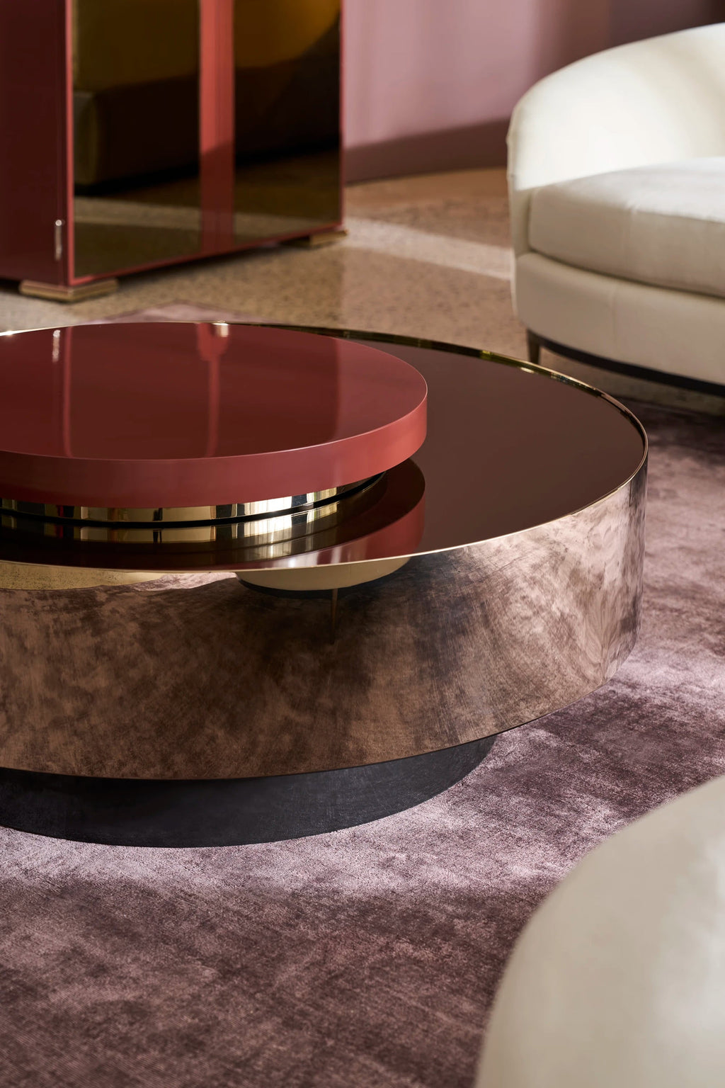 Radius Cocktail Round Accent Tray