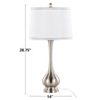 Cairo 28.75" Contemporary Metal Table Lamp