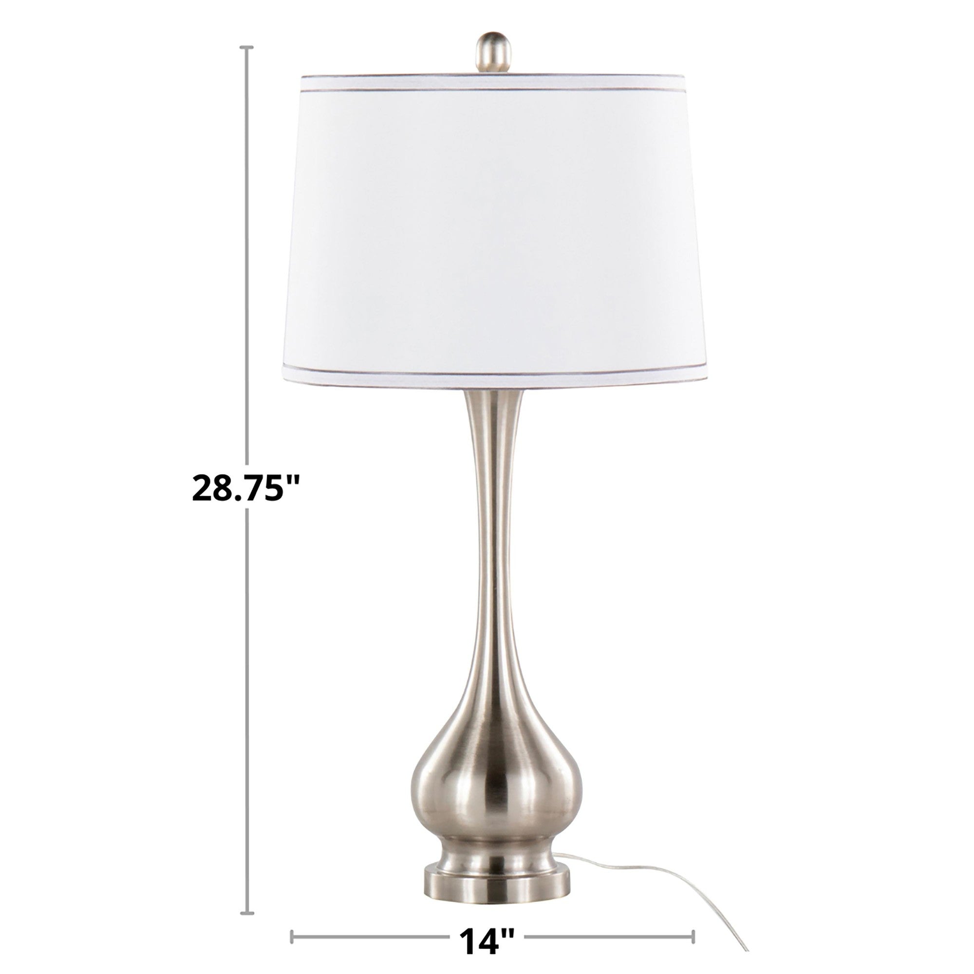 Cairo 28.75" Contemporary Metal Table Lamp