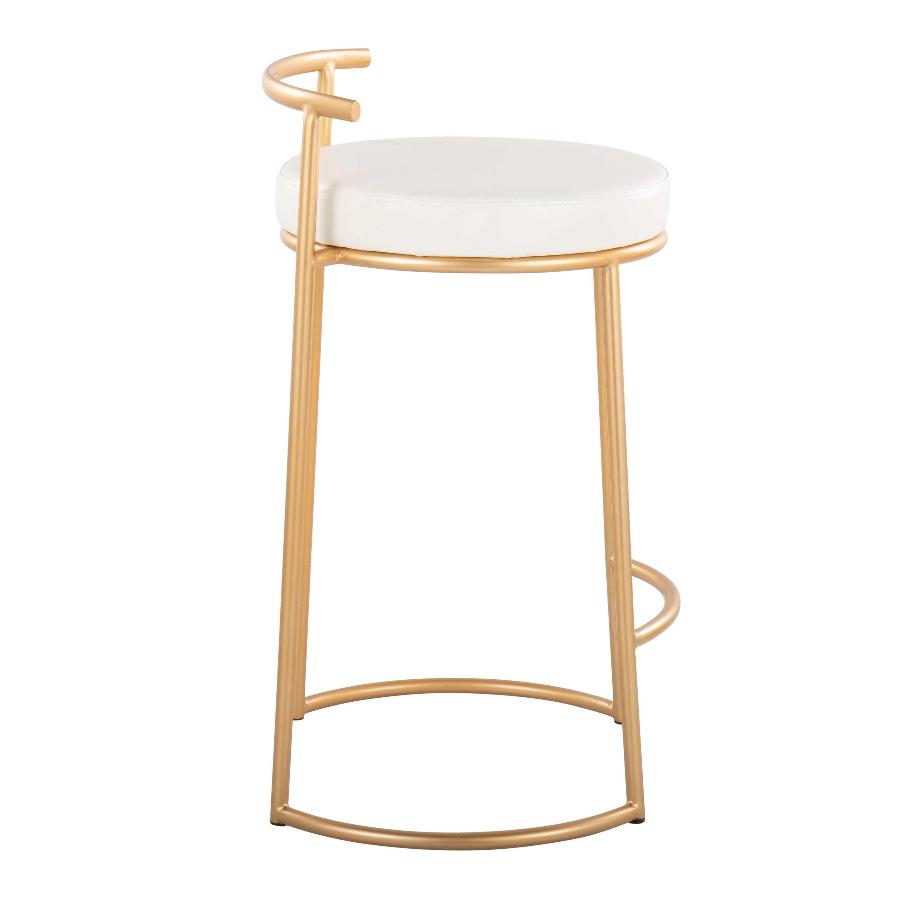 Round 26" Contemporary Fixed-Height Counter Stool