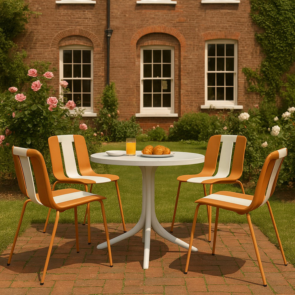 Summer 4-Pack Modern Striped Color Block Chairs