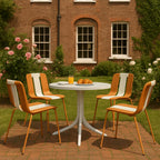 Summer 4-Pack Modern Striped Color Block Chairs