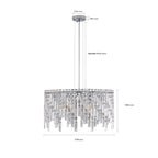 24" Luxurious Round Crystal Chandelier
