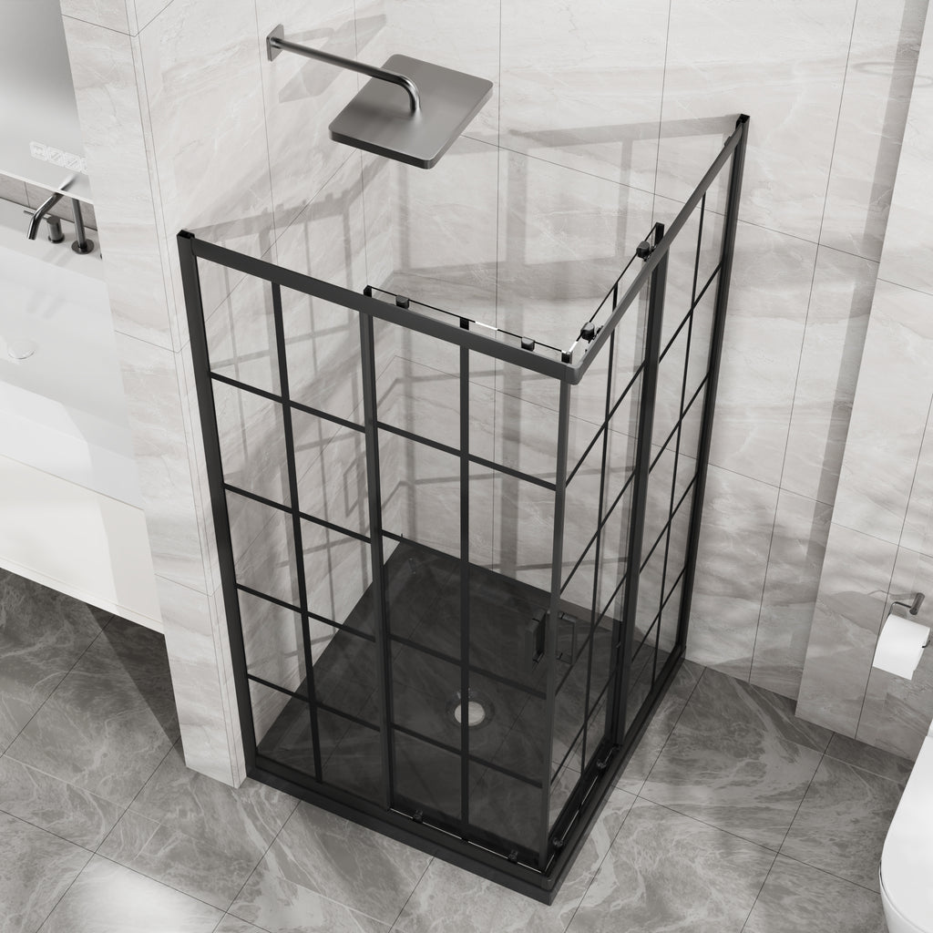 Goodyo Corner Shower Enclosure 36 in. D x 36 in. W x 72 in. H