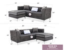 Paige G822B-SC Sofa Chaise