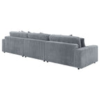 Cassidy Fog Upholstered Sectional Sofa