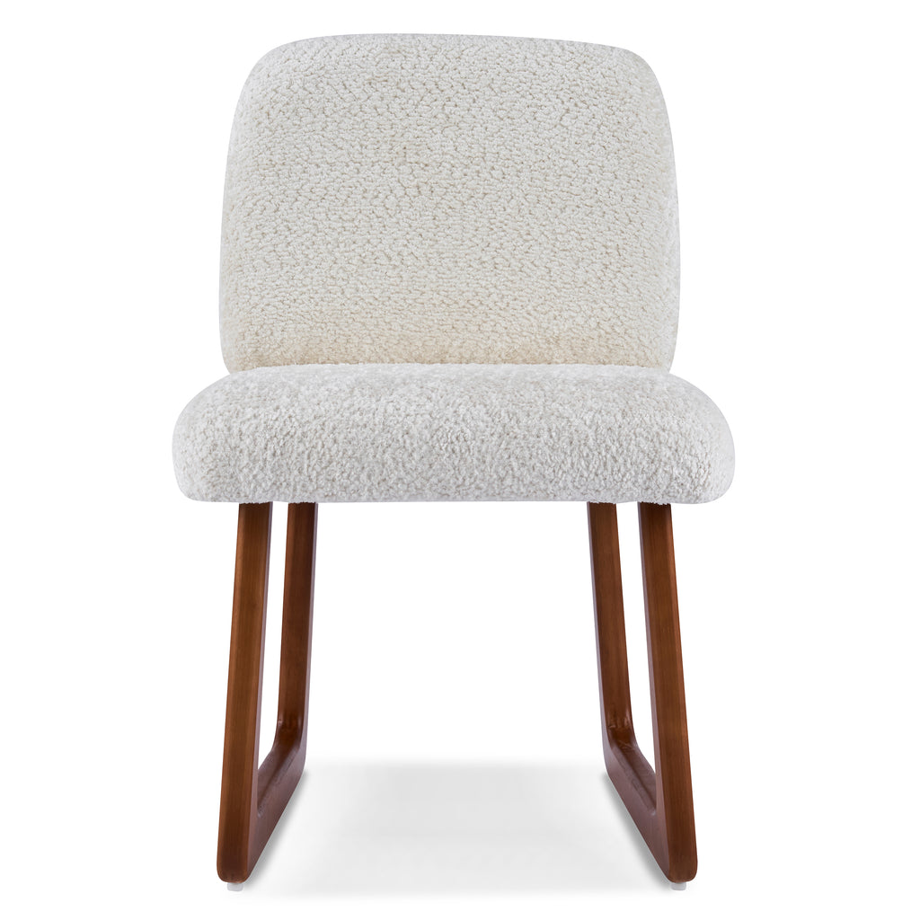 Dining Chair Set of 2, Plush Fabric Upholstered Dining Chairs