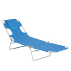 Lounge Portable Reclining Lounger, Outdoor Patio, Beach, Lawn, Camping, or Pool Tanning Chair