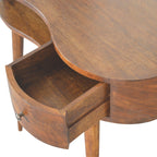 Solid Wood Chestnut Rounded Writing Desk