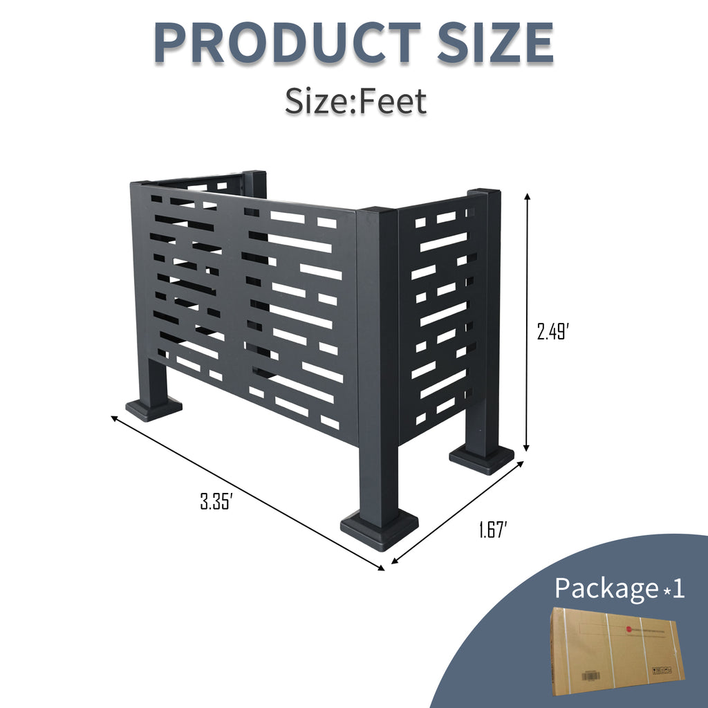 3ft x 2ft Air Conditioner Fence for Outdoor Units