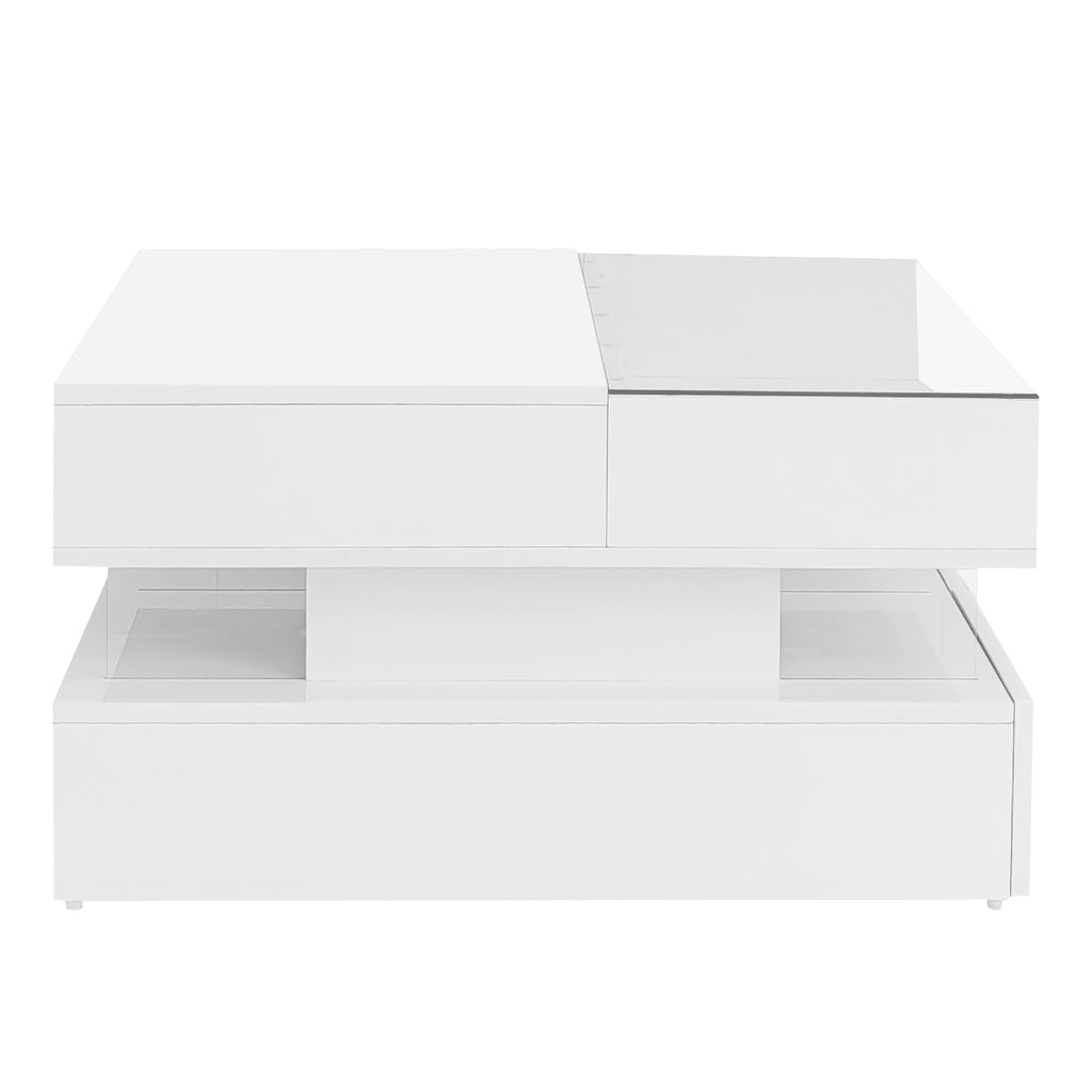 Vibe Haus Lift-Top Coffee Table with 2 Drawers
