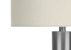 28"h Table Lamp in Nickel Metal