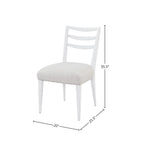 Ladderback Side Dining Chair Set of 2 in Ocean Finish