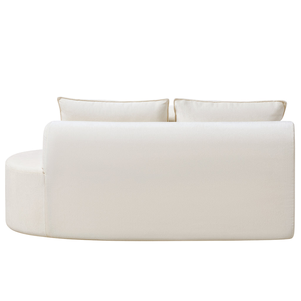138.6" Modern Curved Modular Sectional Sofa