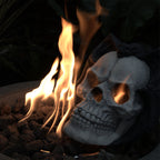 Demon Skull Gas Log for Ventless Fireplaces