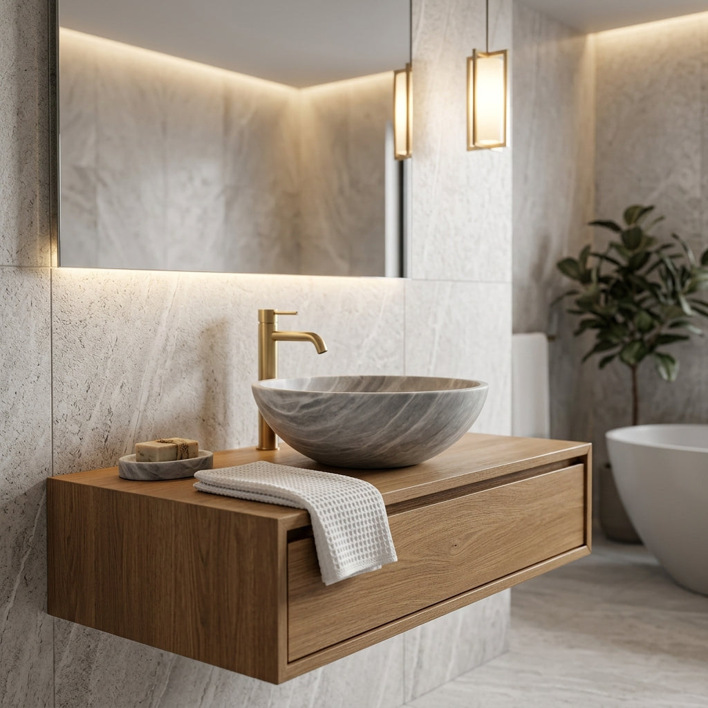 Gray Bathroom Vanity