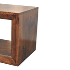 Solid Wood Solis California Side Table With Open Storage