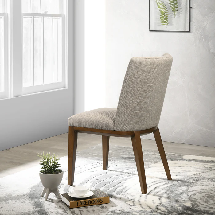 Elmwood Cream Fabric Dining Chair Set of 2
