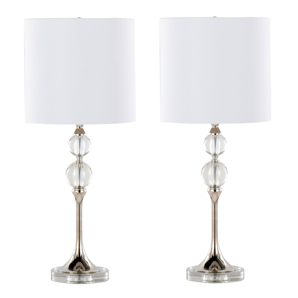 26" Contemporary Crystal Table Lamp