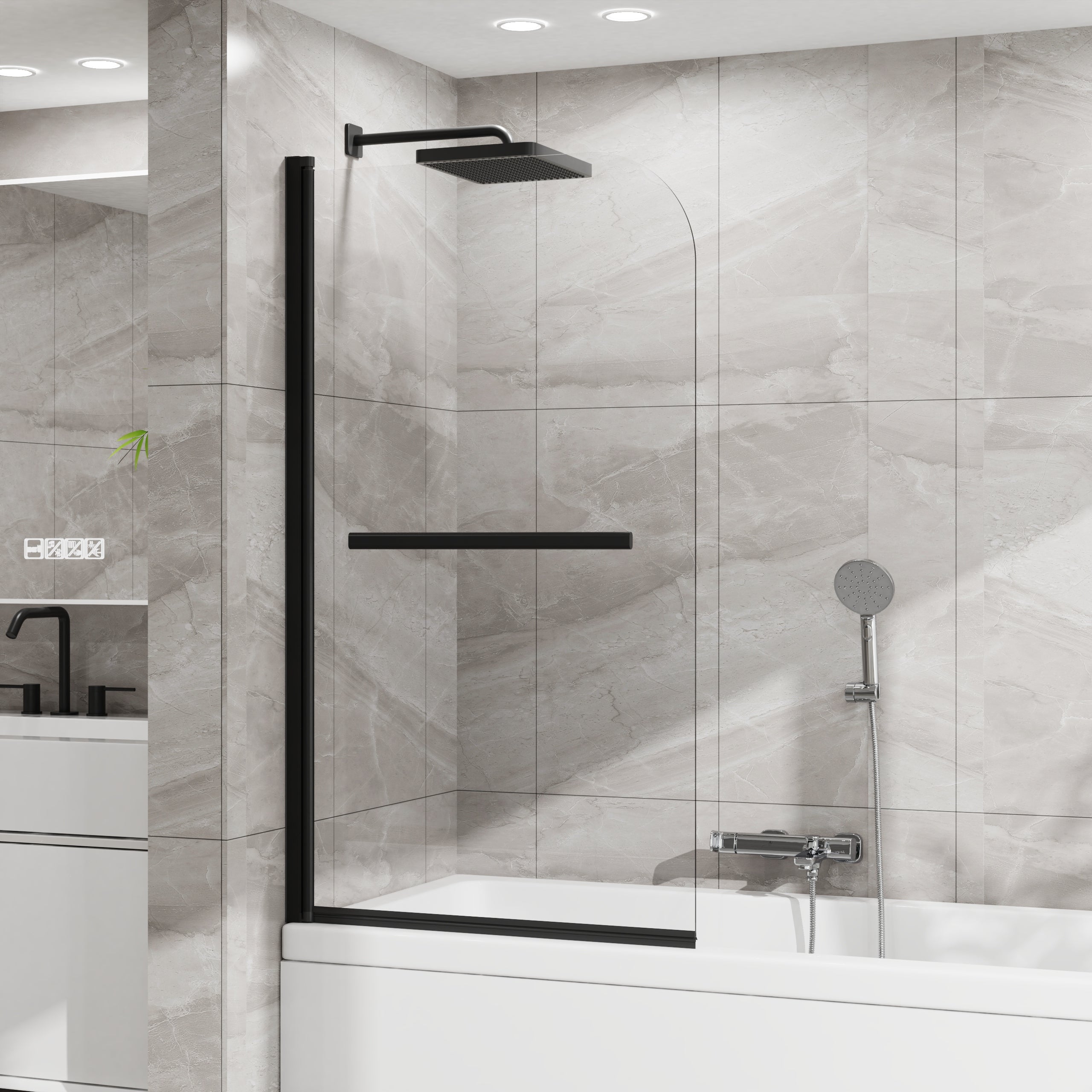 Goodyo 31" X 55" Bathtub Screen Frameless Shower Door