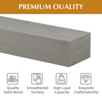 72" Fireplace Mantel Fir Wood Wall-Mounted Shelf