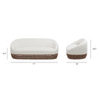 Willow 71" Upholstered Woven Patio Deep Seating Sofa