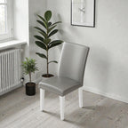 Upholstery Dining Chair Set - Silver and White