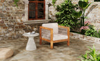 Acacia Wood Outdoor Club Chair