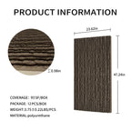 3D Faux Stone Wall Panels - 12 PCS PU Wainscoting Panel
