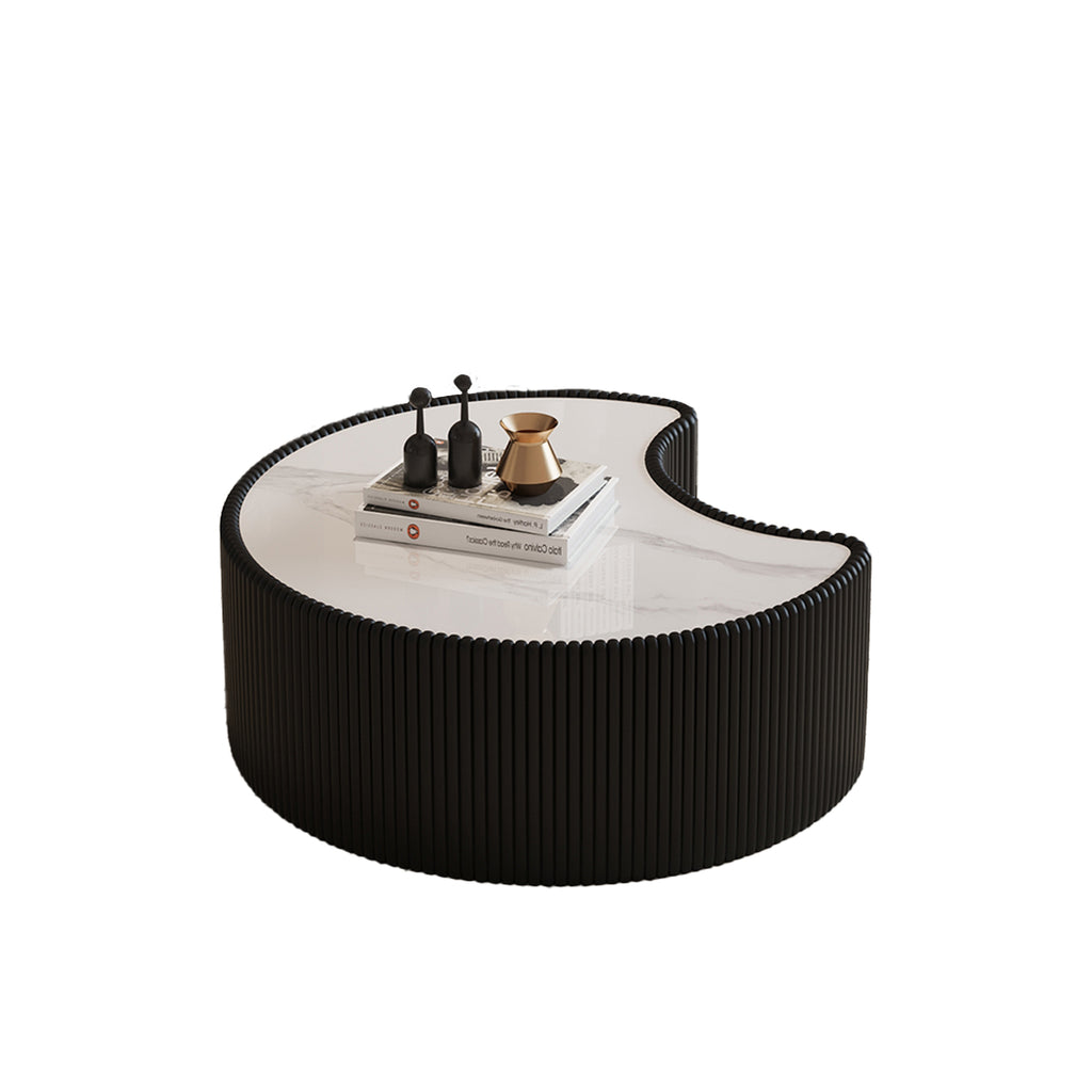 Light Sintered Stone Top Coffee Table