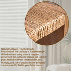 Natural Seagrass Console Table